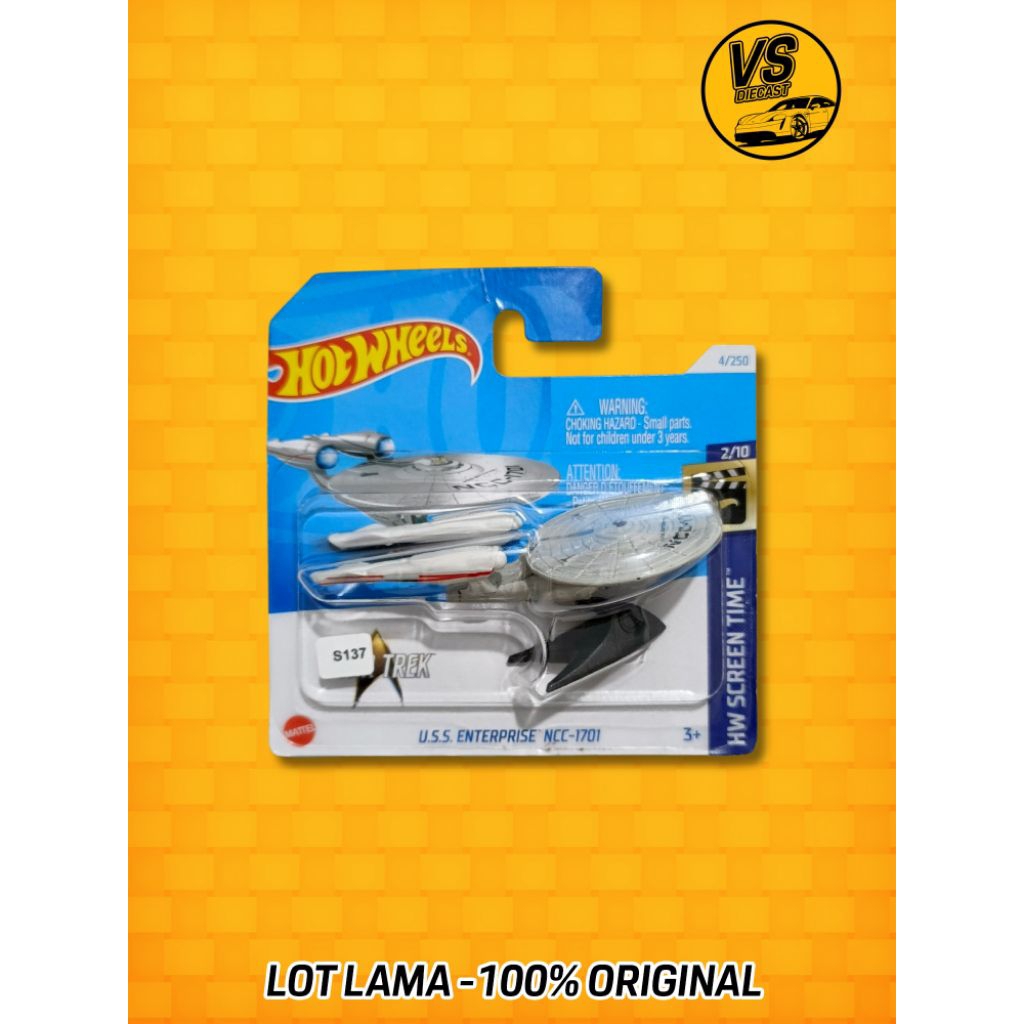 HOT WHEELS STAR TREK USS ENTERPRISE NCC-1701 SHORT CARD
