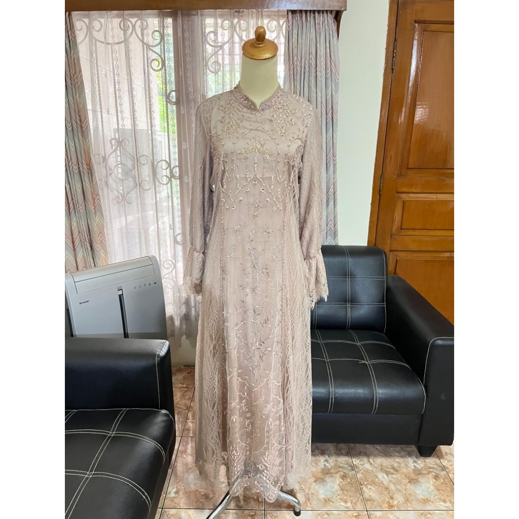 Gianna abaya - Abaya wanita premium - Chantily lace abaya