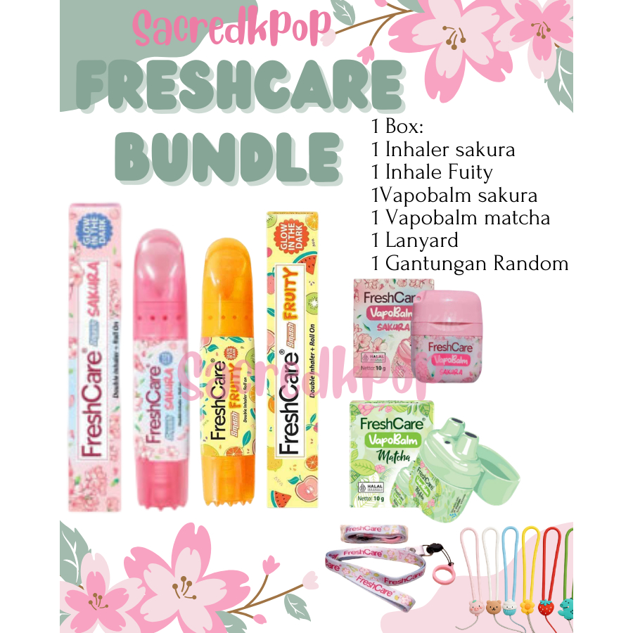 FreshCare 1 Box Inhaler Vapobalm Sakura Fruity | Bundling Edition