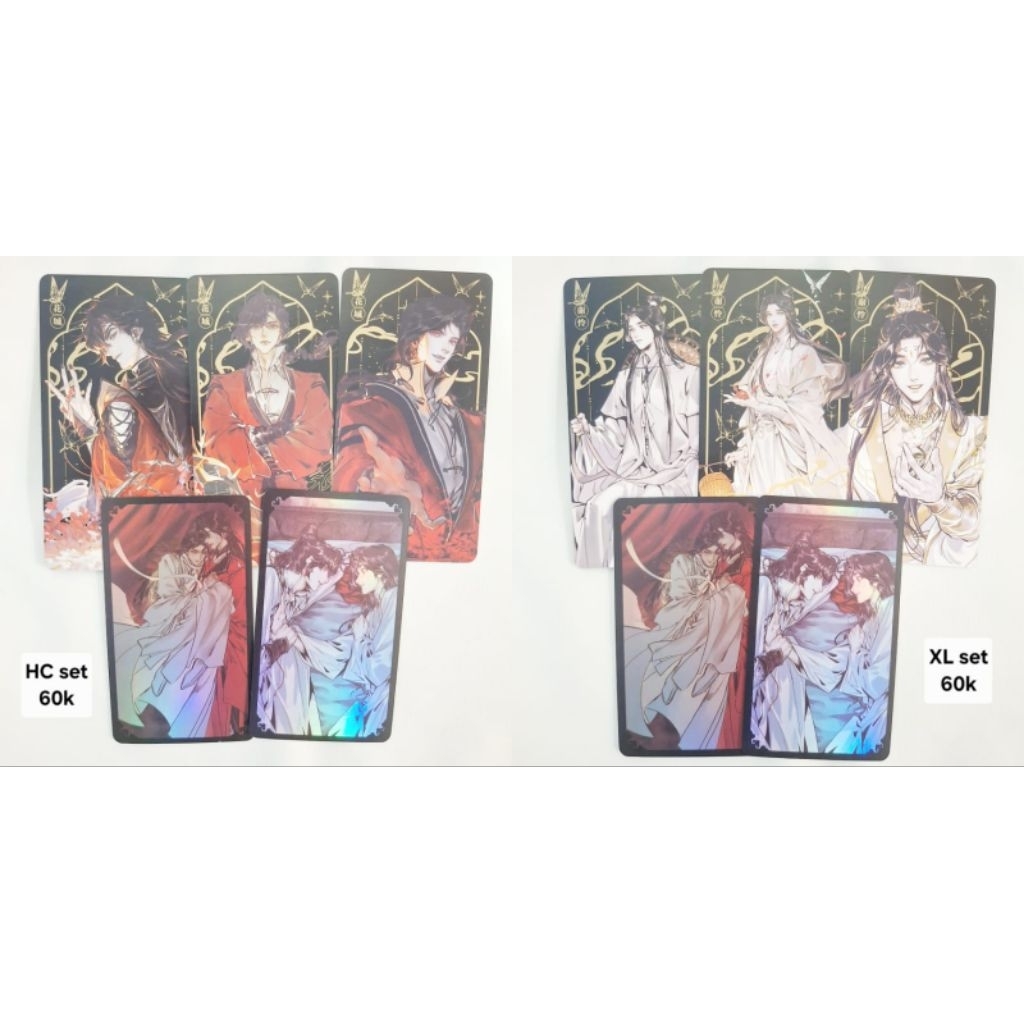 TGCF Official Holographic Card Hua Cheng Xie Lian Hualian Taizi Dianxia dari Bonus Artbook Manhua
