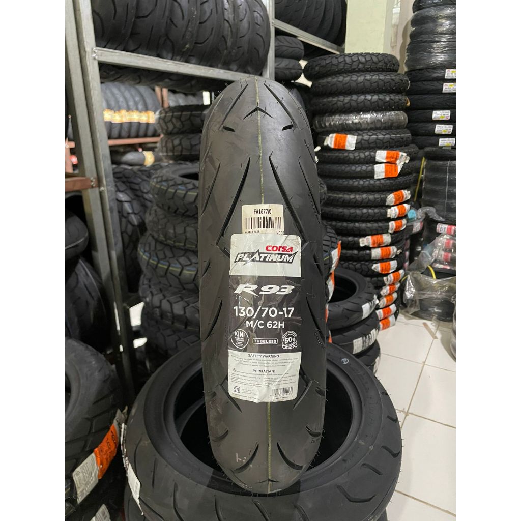 BAN MOTOR CORSA PLATINUM R93 110/70-17 120/60-17 130/70-17 150/60-17 160/60-17 TUBELESS SOFTCOMPOUND