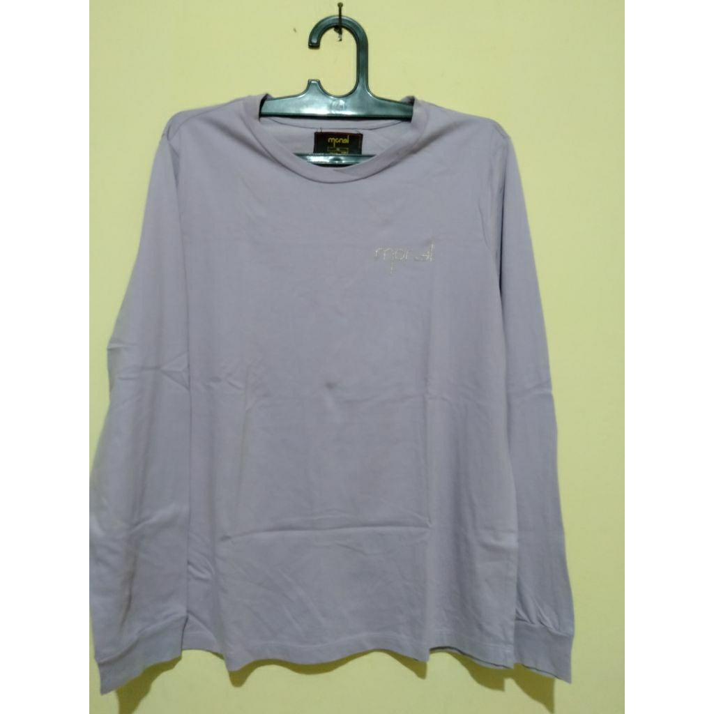 kaos brand monel warna Lilac size xl