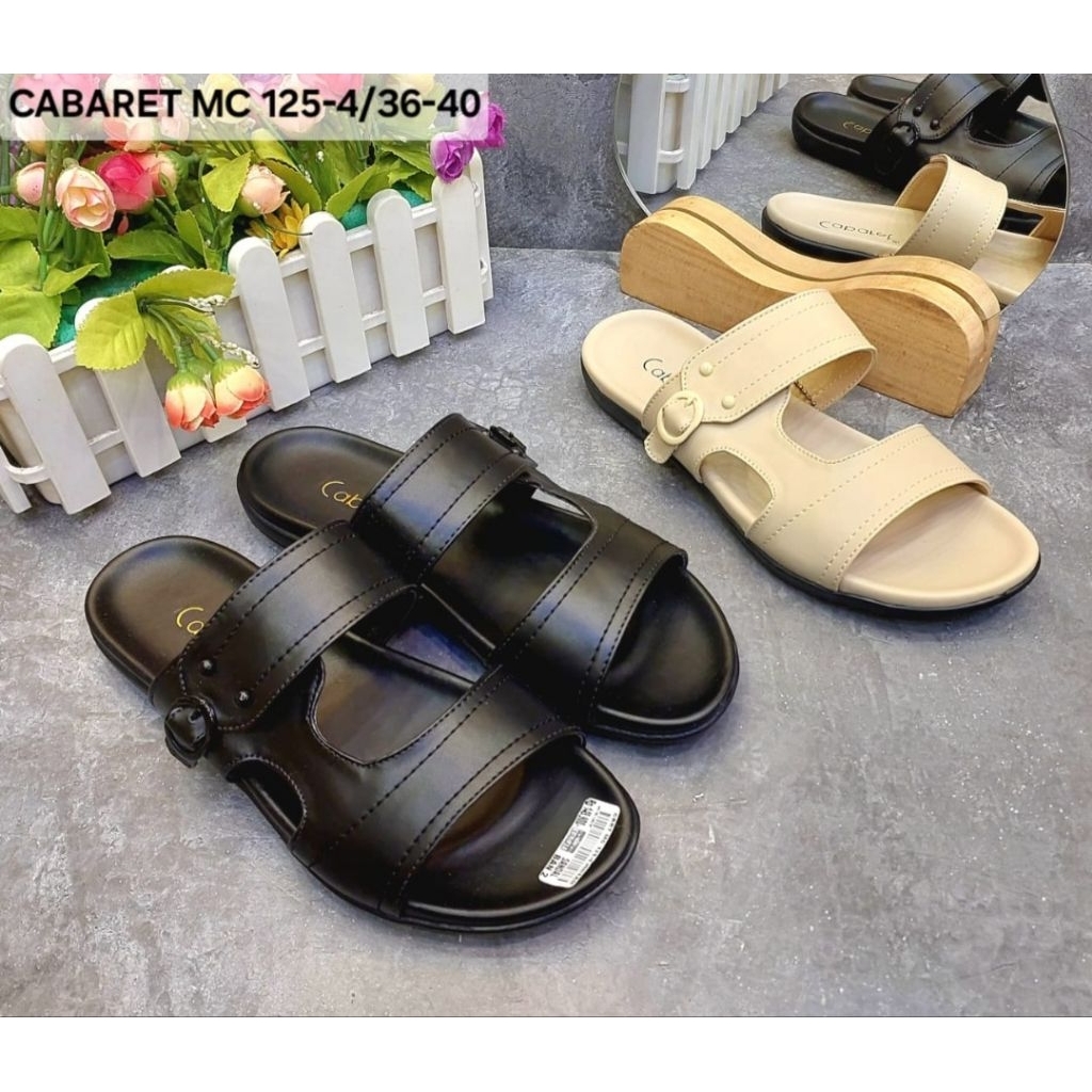 CABARET SANDAL FLAT CABARET STRAF2~MC 125-4