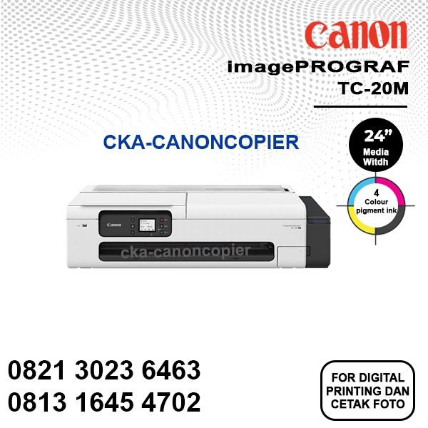 Plotter Canon imagePROGRAF TC-20M For Digital Printing & Cetak Foto