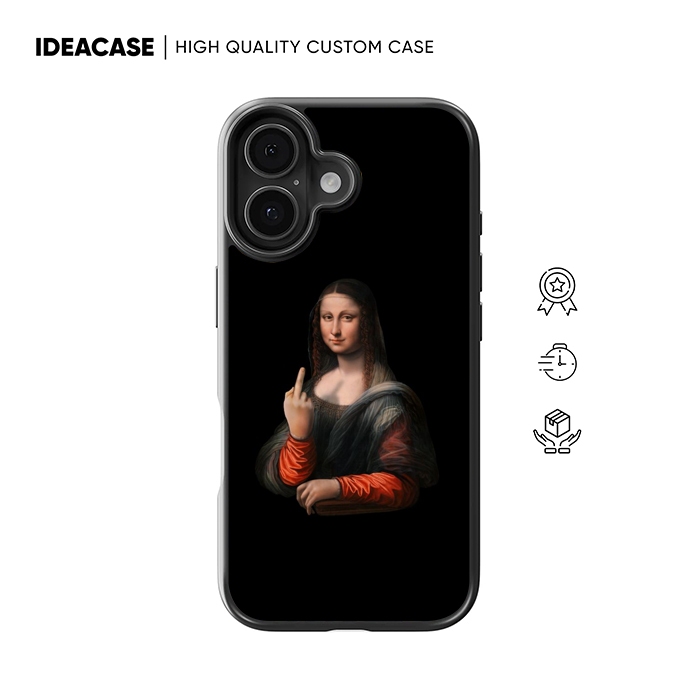 Case Casing Iphone 17 16 15 14 13 12 11 X Xs Xr 8 7 Pro Max Plus Mini Air  Monalisa BG0801
