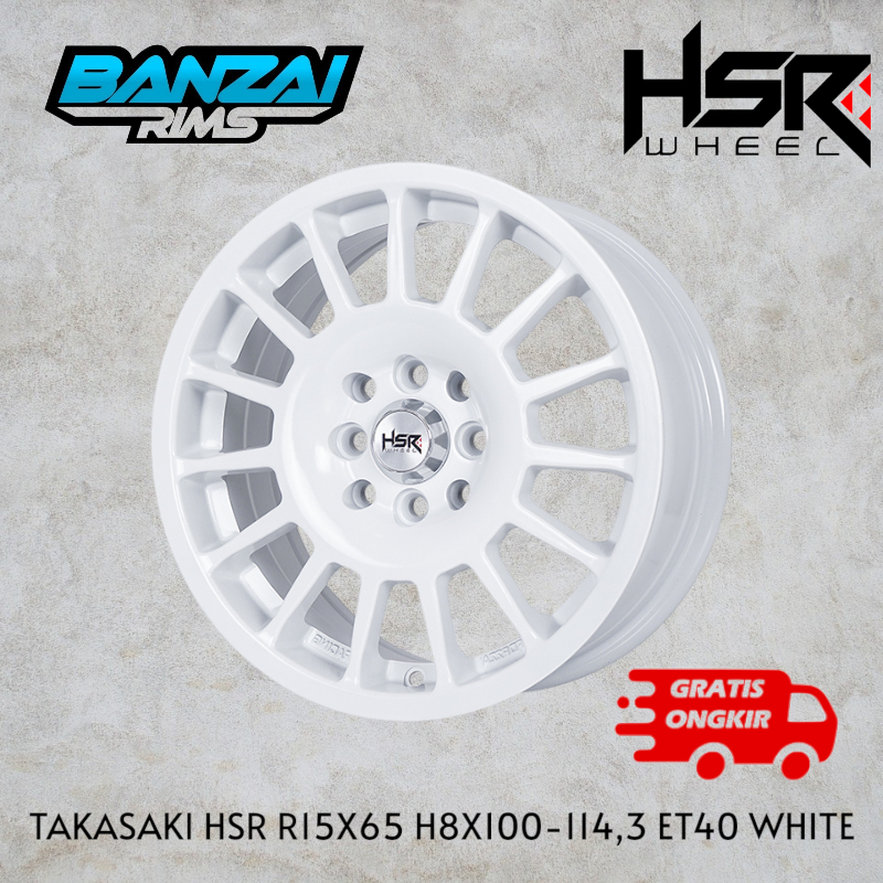 PROMO velg ring 15 model semi rally hsr takasi ring 15 lubang 4x100 dan 4x114,3 free ongkir