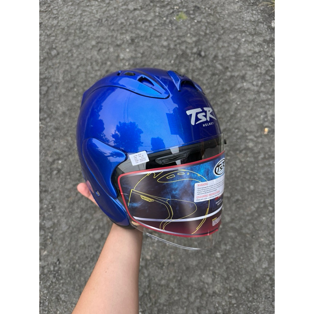 ORIGINAL HELM TSR RAM 4 MALIBU BLUE │BLUE MOONLIGHT │(Free Stiker Ar*i)