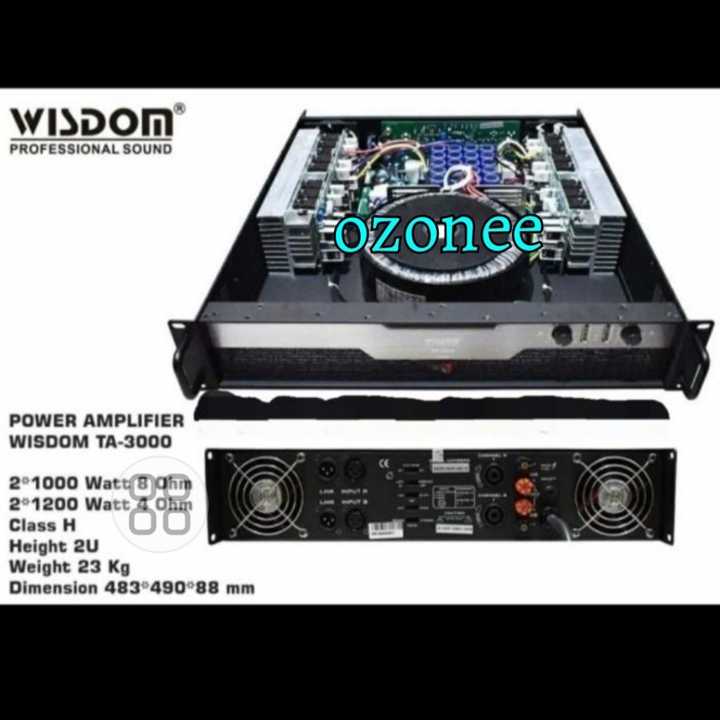Power Wisdom TA 3000 TA3000 Original Power Wisdom TA3000 Power Amplifier