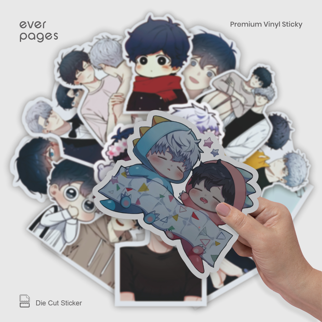 (25 pcs) Sticker Manhwa Cherry Blossoms After Winter Waterproof - Buku, Tumblr, HP, Laptop