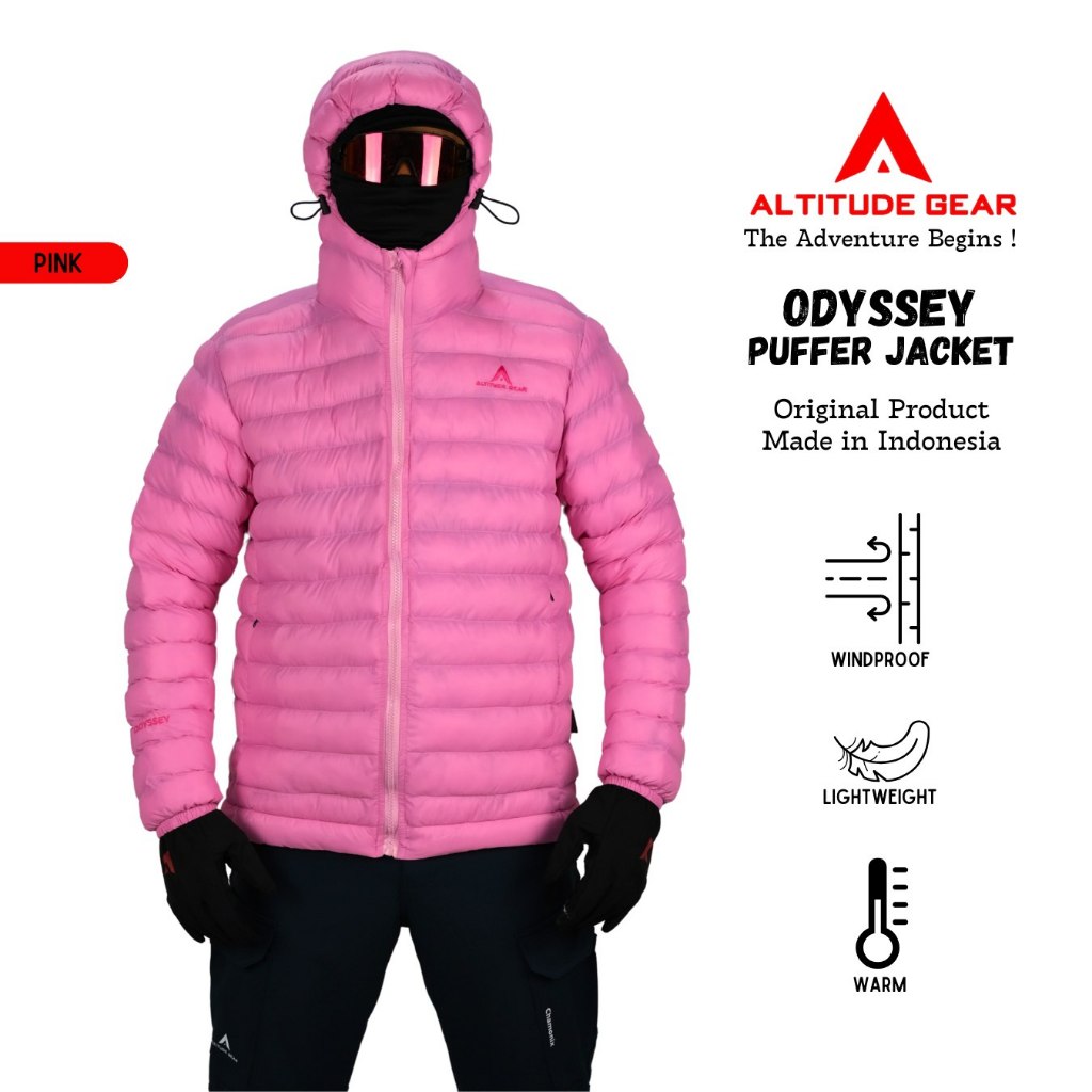 Jaket Gunung Pria Wanita Jaket Gorpcore Jaket Dacron Tebal Jaket Outdoor Altitude Gear Odyssey