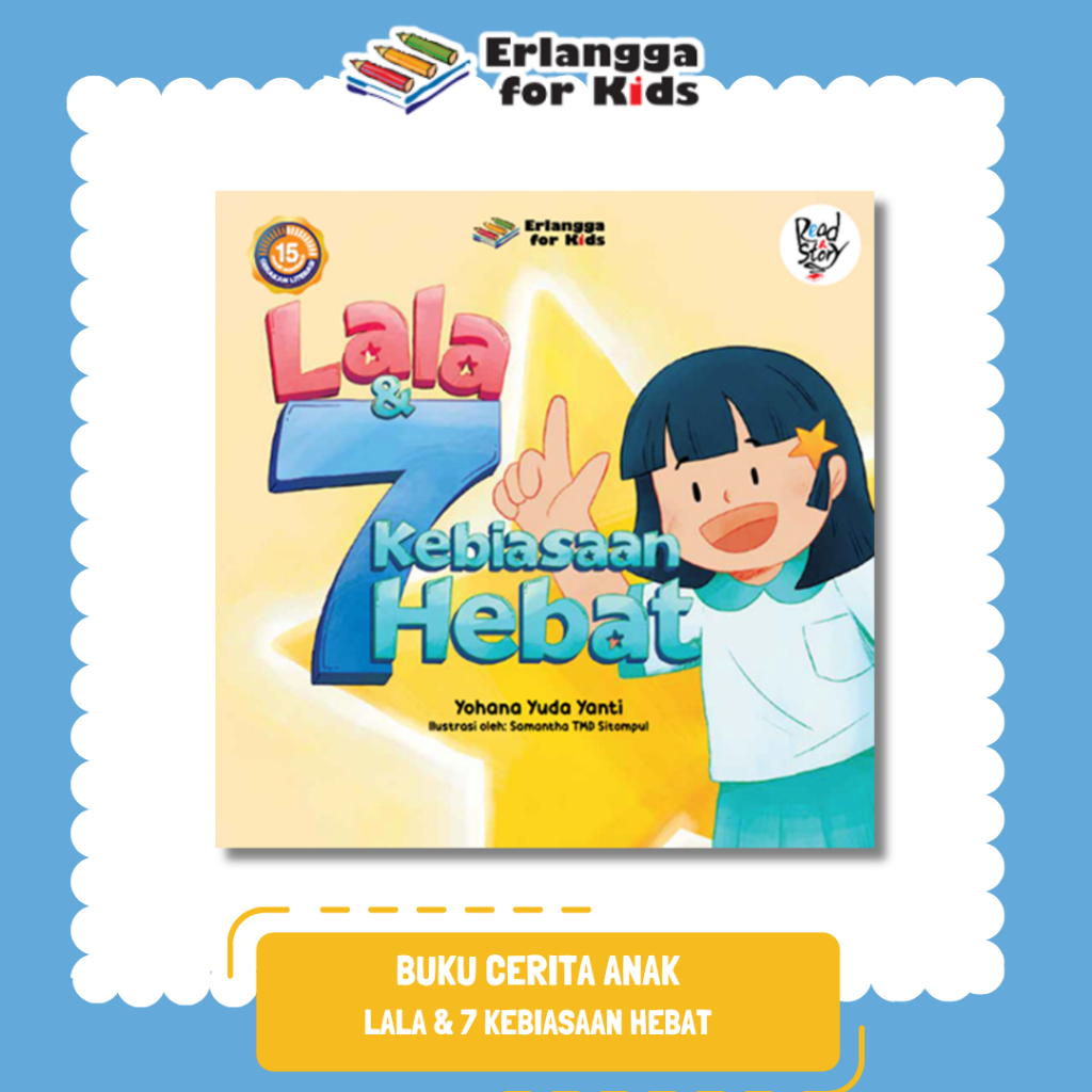 [Erlangga Official] Buku Cerita Anak Bergambar: Lala & 7 Kebiasaan Hebat