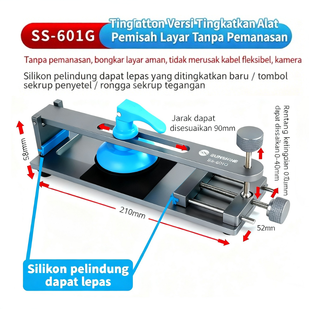 【Garansi 12bulan】Ragum Lcd Sunshine SS-601G Plus / Alat Pembuka Lcd Sunshine / Alat Pemisah LCD / Al