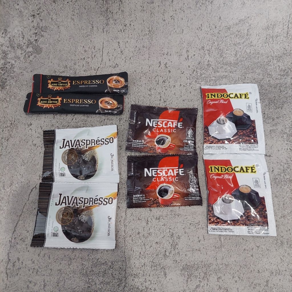 KOPI - INDOCAFE NESCAFE Classic Sachet 2g JAVASPRESSO BOLD SACHET INSTAN COFFEE KOPI TNI KING COFFEE