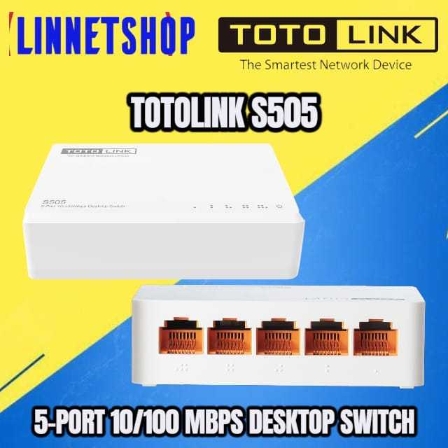 TOTOLINK S505 (8PIN FULL) Material Mewah BISA POE SEJENIS S105 / TL-SF1005D / LS1005 SF1005D