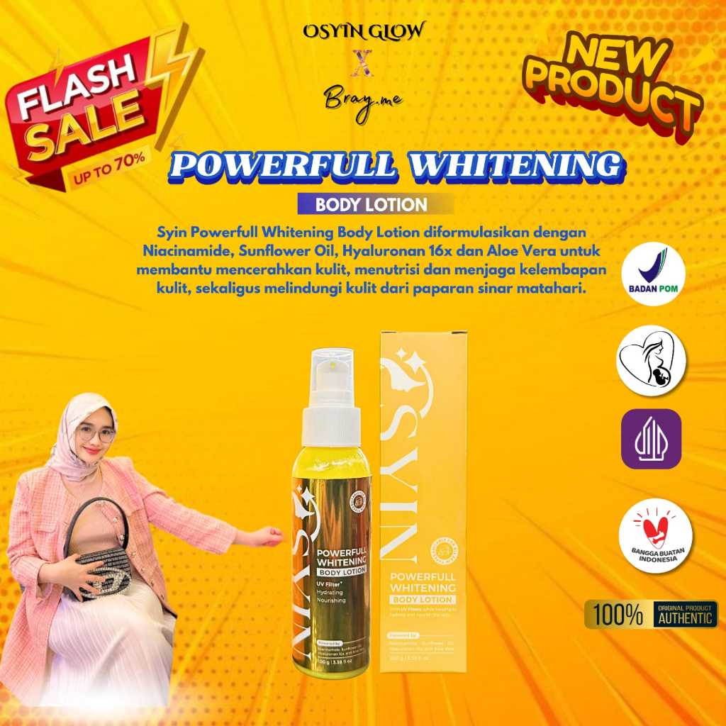 POWERFULL WHITENING Body Lotion 100ml Osyin Glow