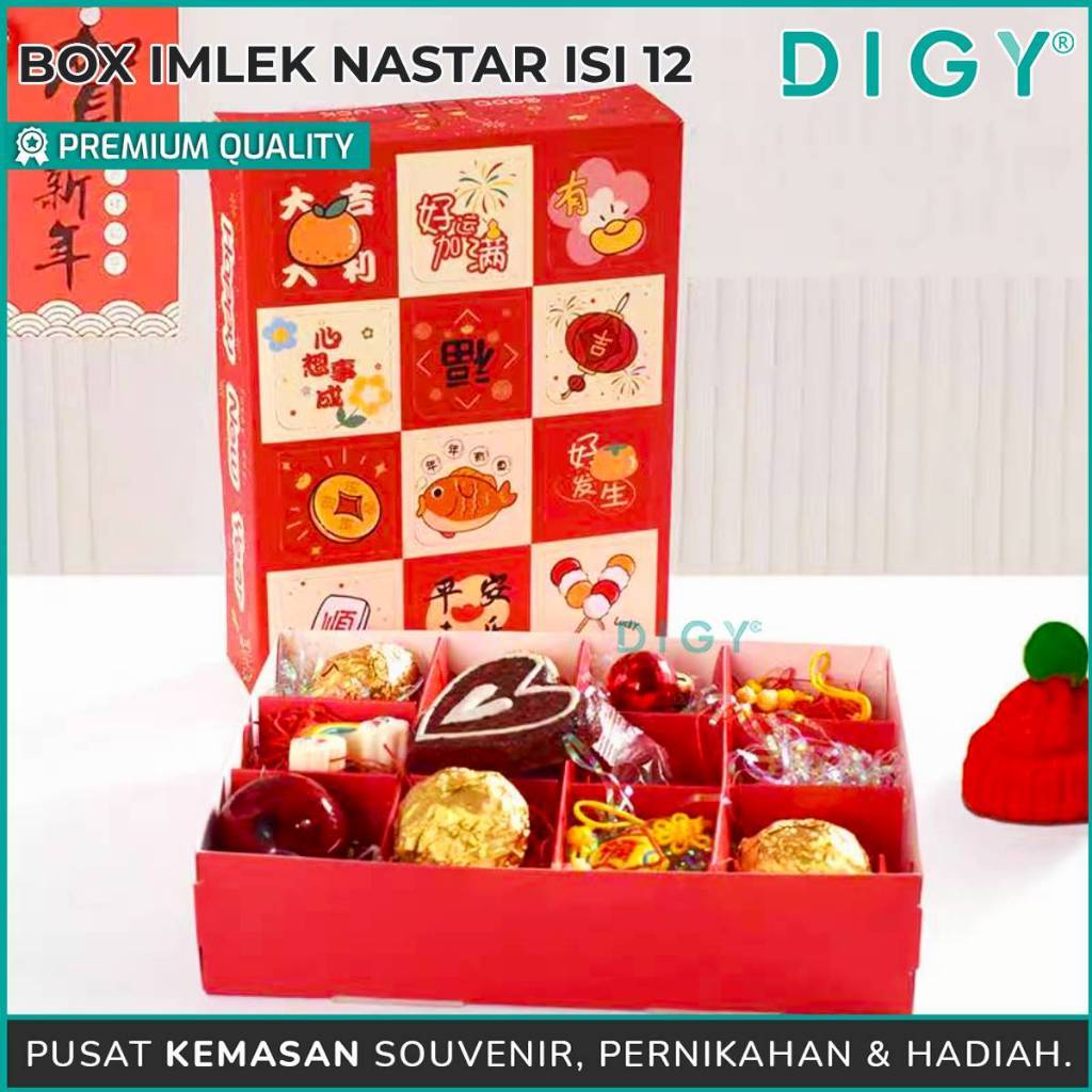 Box Nastar natal  ISI 12 / Box nastar imlek/Box Nastar lebaran/Box nastar iSI 30/ Kotak Kue Natal/ K