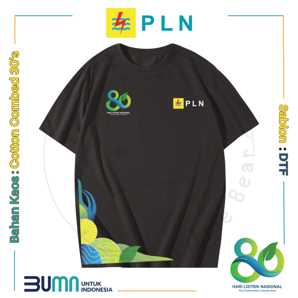 Littlebear Kaos HUT PLN 80 th Hari Listrik Nasional HLN 2025