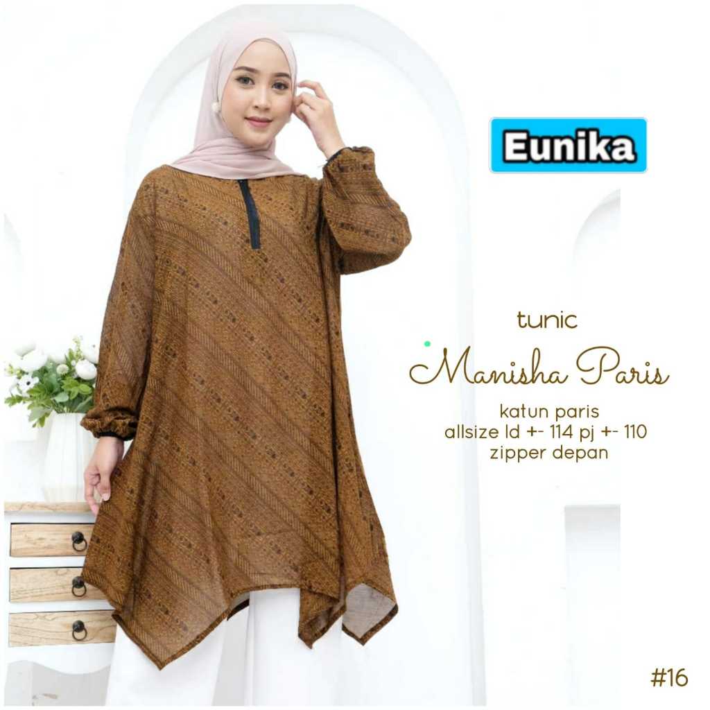 TUNIK MANISHA PARIS BY EUNIKA - TUNIK BATIK TERBARU