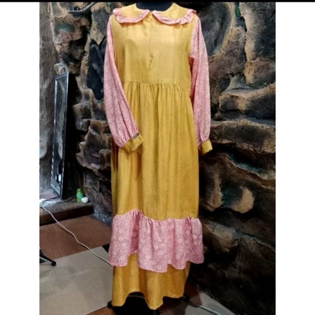 Gamis Anak Konveksi Kuning