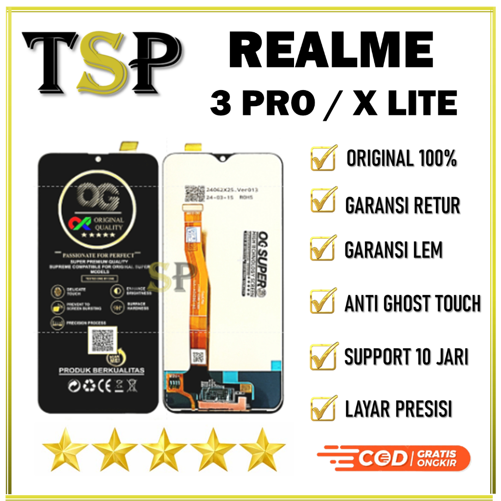 ORIGINAL 100%  LCD REALME 3 PRO / X LITE LCD ORIGINAL 100%