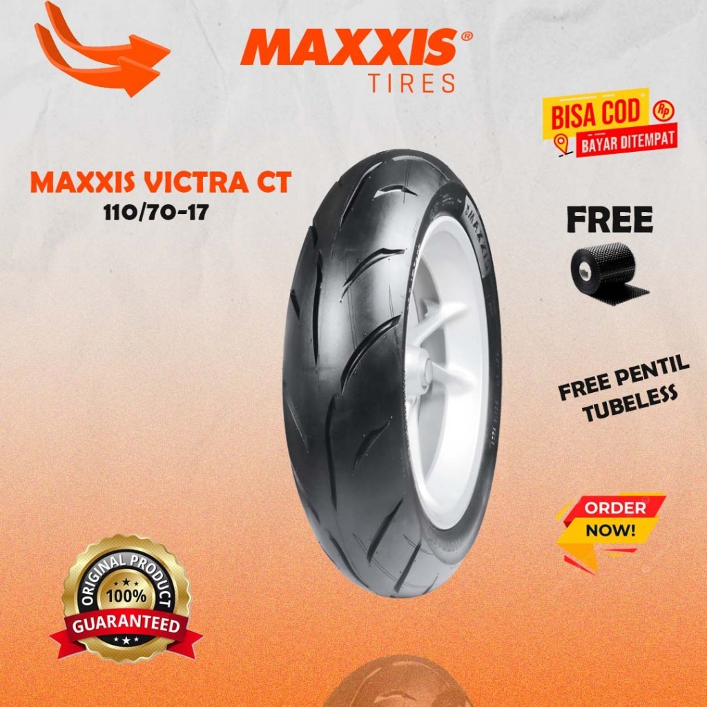 [READY COD] BAN MAXXIS RING 17 VICTRA 98 CT TUBELESS 110/70-17 / BAN MOTOR RING 17 MAXXIS / BAN MAXX