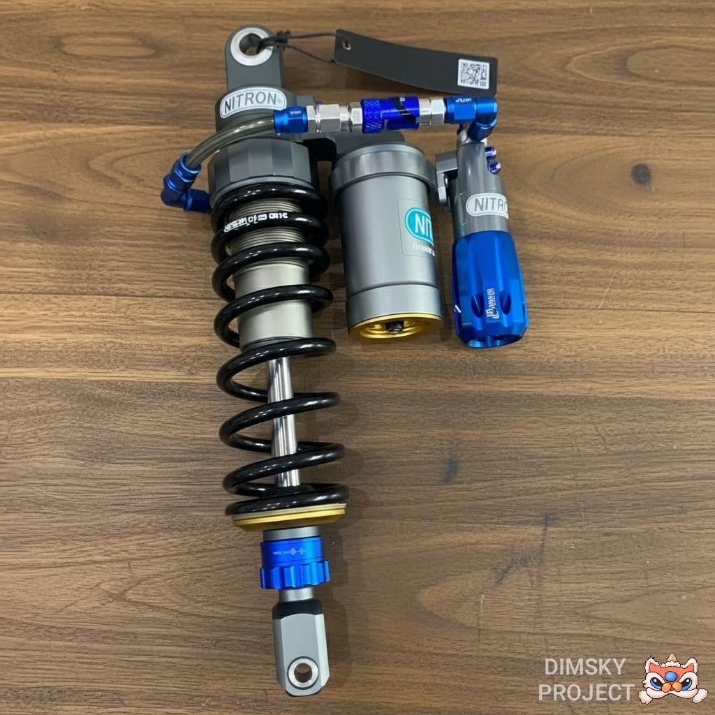 Shock Nitron Vietnam Size 330mm + Preload Adjuster Fitting HYB