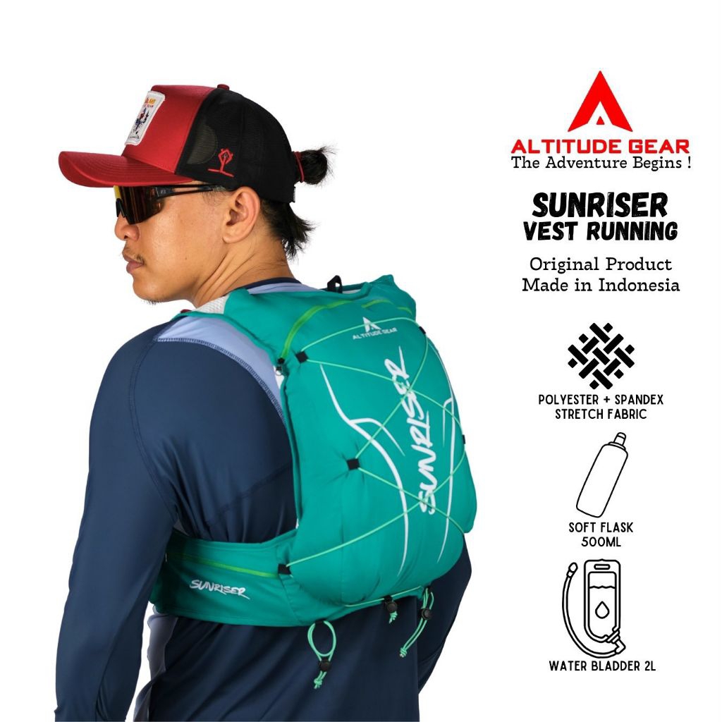 vest running hydropack altitude sunriser trail vest trail running pria wanita