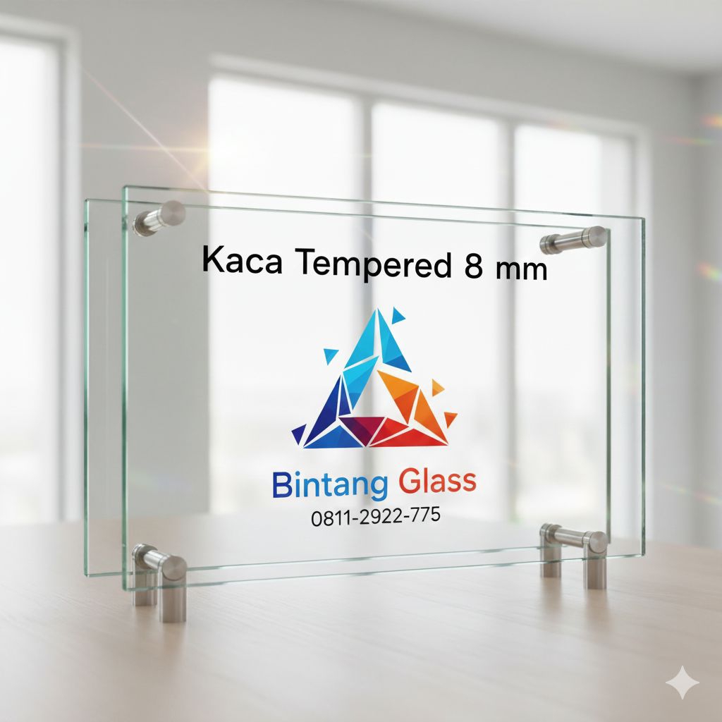 Jual Kaca Tempered 8 mm Murah & Aman | Harga Per M2 Terbaik (Custom)