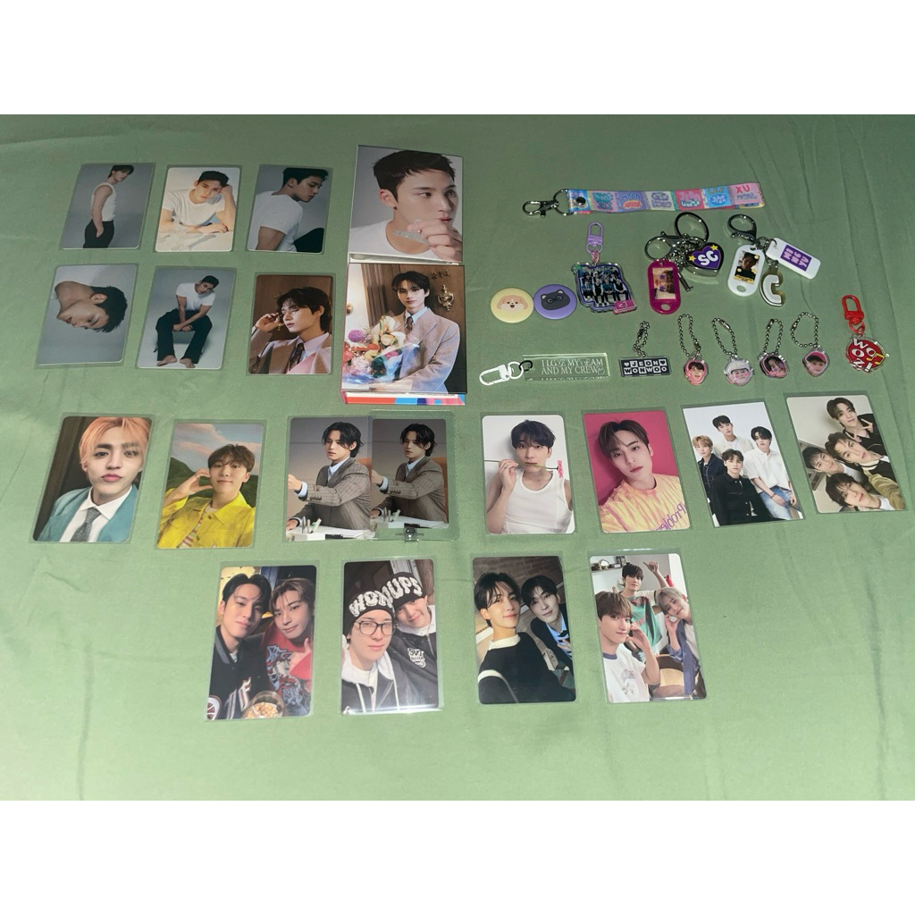 pc scoups mingyu unit seventeen binbook nana bnb woncheol dicon minwon cxm buddy album only keychain