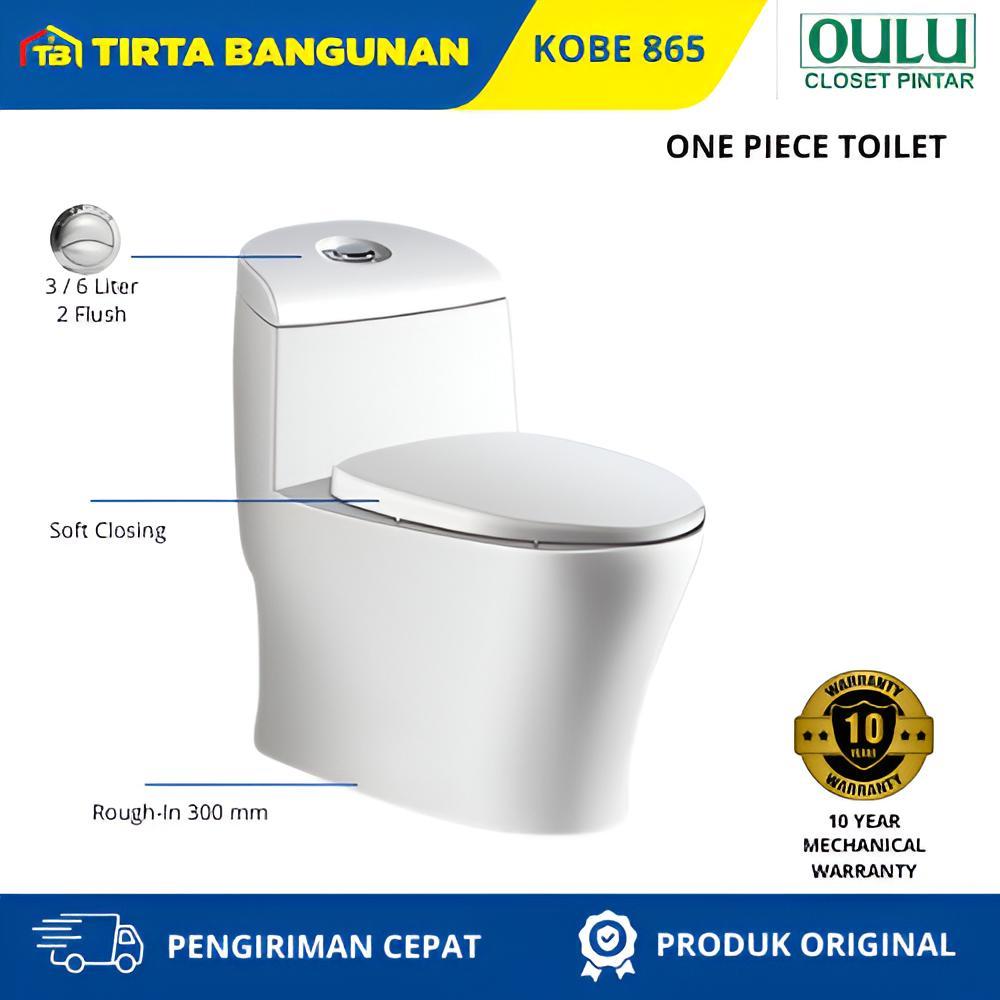 OULU A 865N KOBE KLOSET CLOSET TOILET EC DUDUK ONE PIECE AS 300 MM