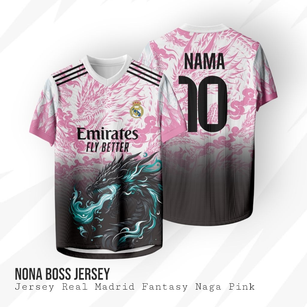 JERSEY MADRID FANTASY DRAGON PINK