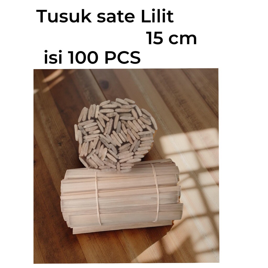 Tusuk Stik Sate Lilit (Isi 100 Pcs) Tusuk Sate Bali | Tusuk Sate Lilit