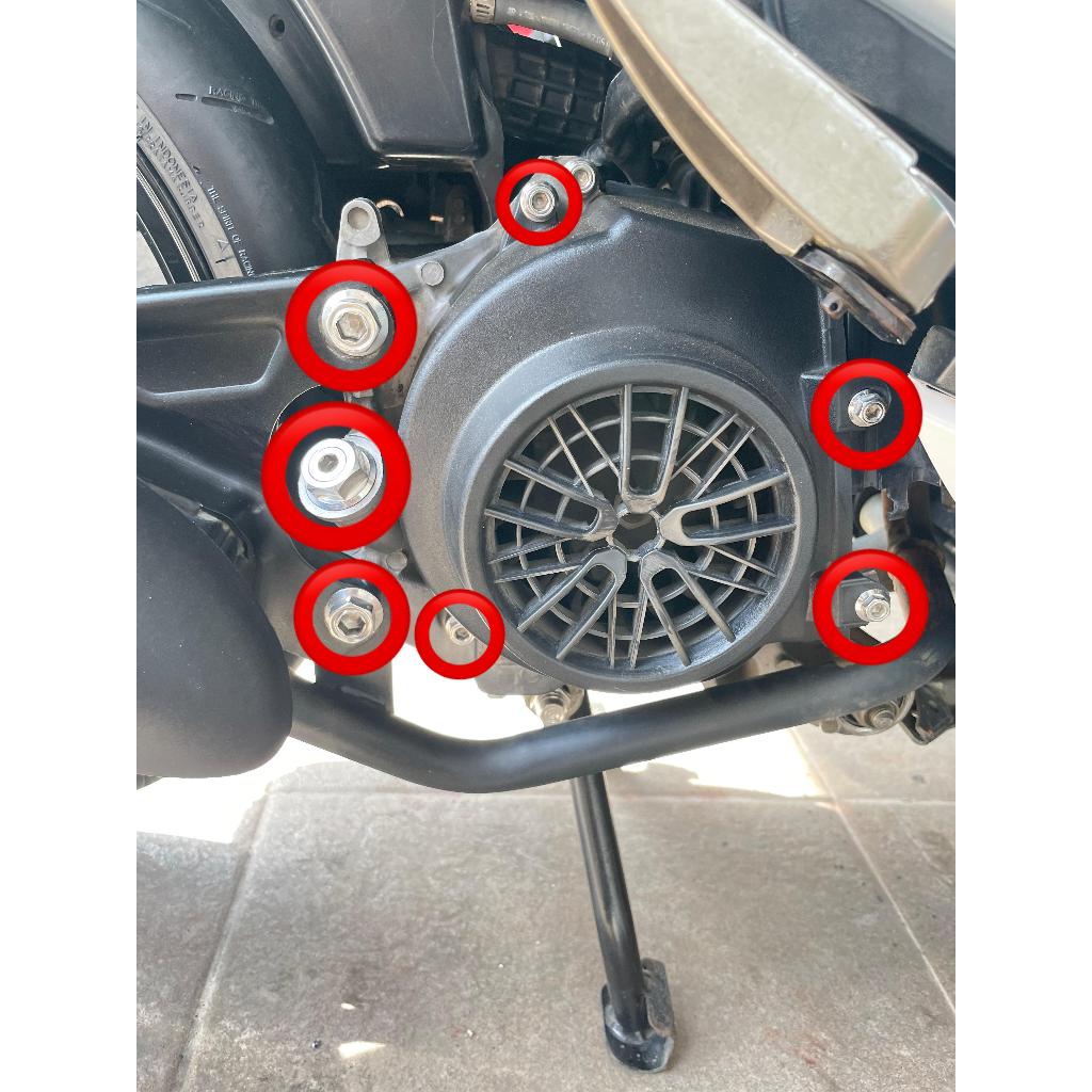 BAUT KNALPOT COVER KIPAS 1 SET ( 7 BAUT ) BEAT ESP NEW SCOOPY ESP NEW STREET TAHUN 2015 - 2021 CBS D