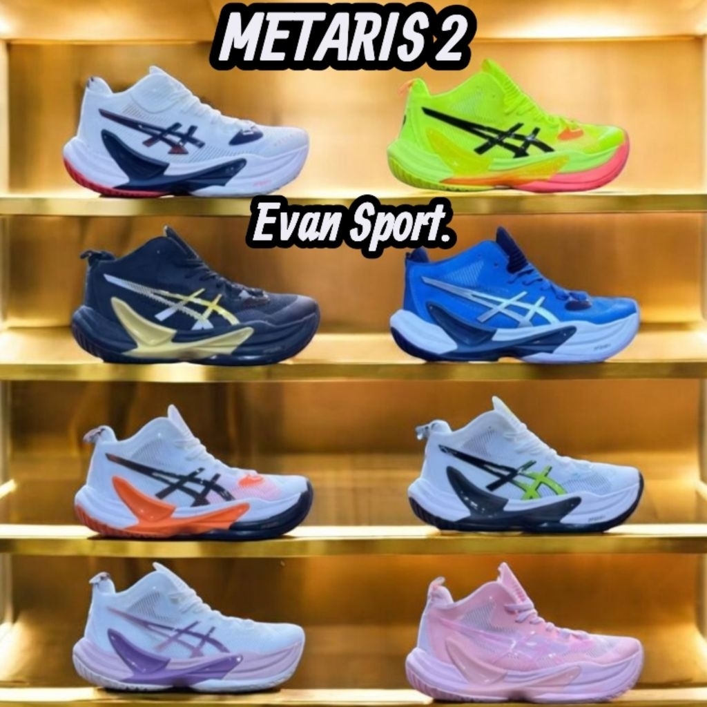 Asics Metaris Cod Sepatu Voli Import Terbaru Badminton