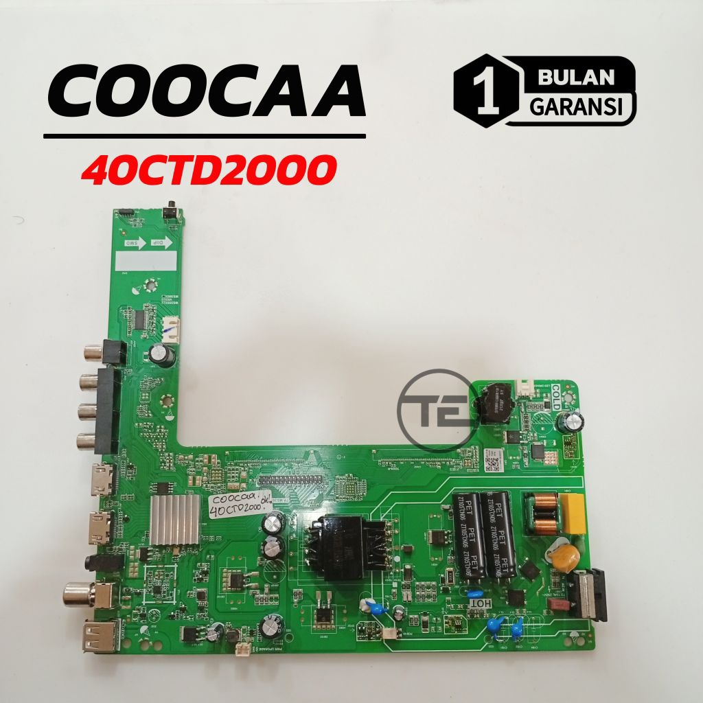 MB TV LED COOCAA 40CTD2000 MAINBOARD MODUL MOTHERBOARD MESIN TV COOCAA