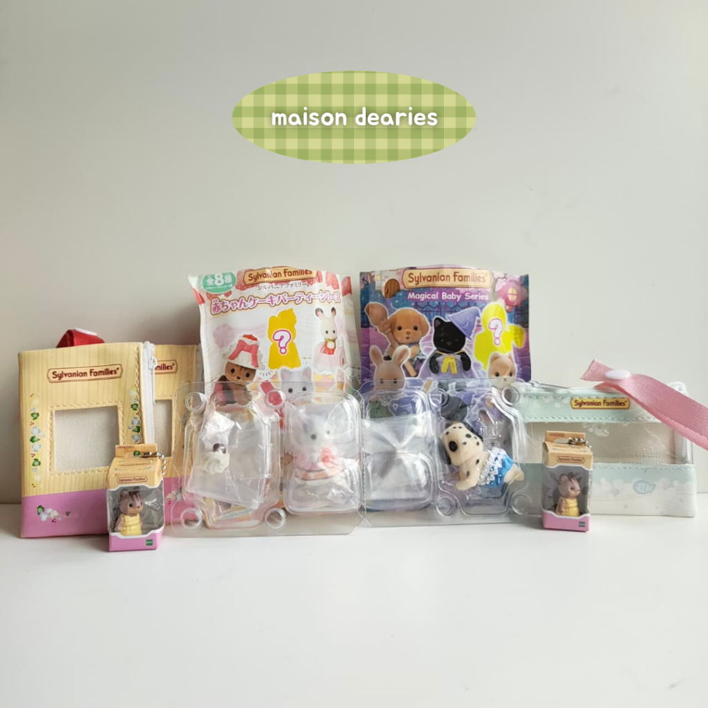 [READY] Various Sylvanian Families Blind Bags Pouch Figure Keychain Latte Cat Dalmatian Squirrel Cal