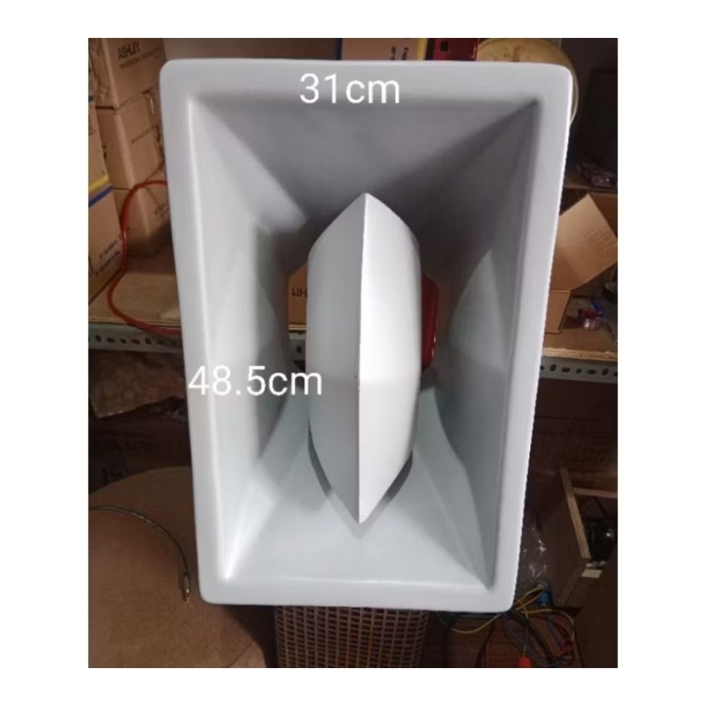 Horn F1 Ramayana ukuran 48,5 cm x 31 cm bahan fiber tebal untuk speaker 10 inch