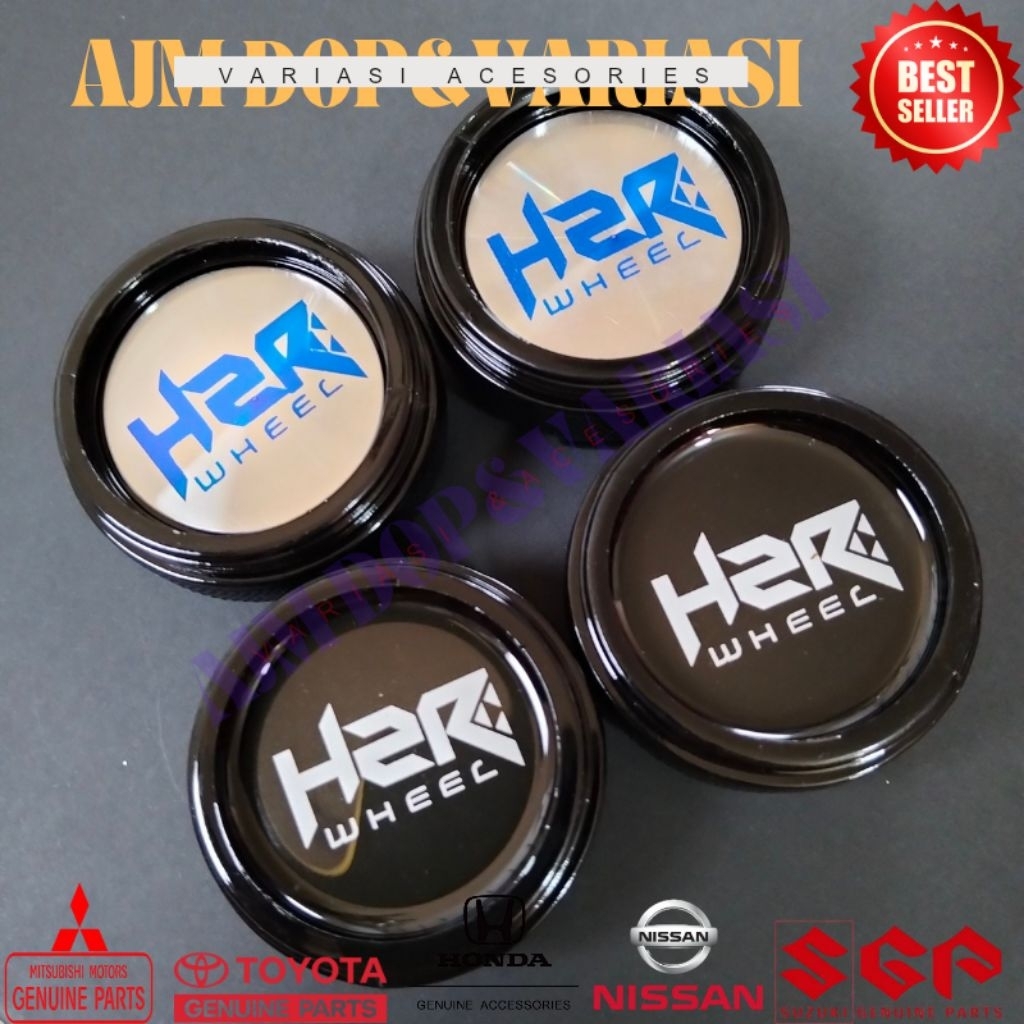 4 pcs dop roda dop velg racing variasi silinder tabung HZR diameter luar 6cm diameter kaki 5.55cm hi