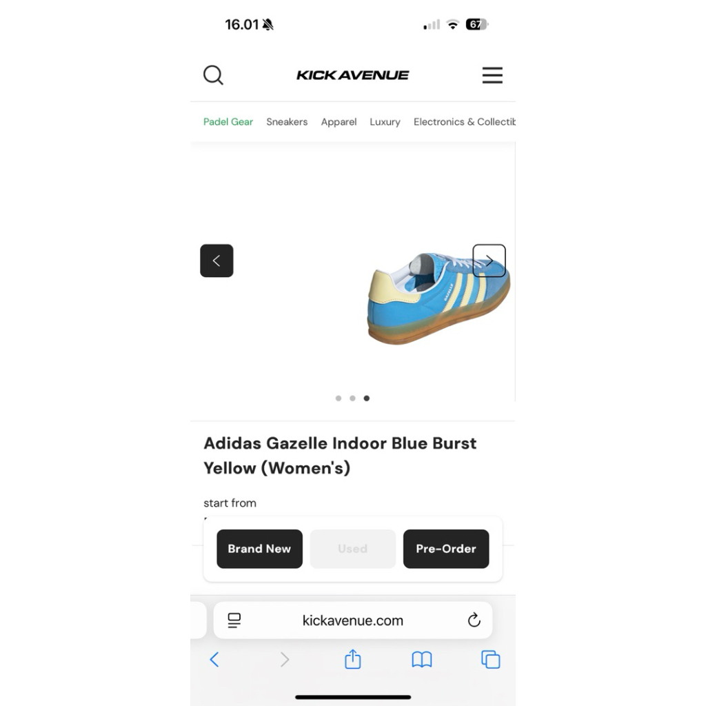 adidas gazelle indoor blue burst yellow