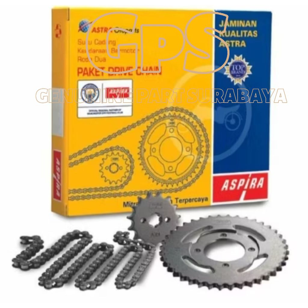 Gear Set+Rantai 1set SUPRA GTR 150 H2-412PA-K56-111H Original Aspira