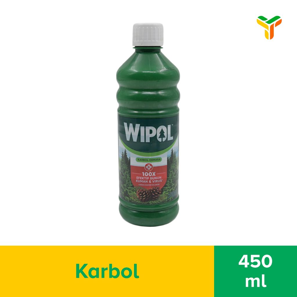 Wipol Karbol Cemara Botol 450Ml