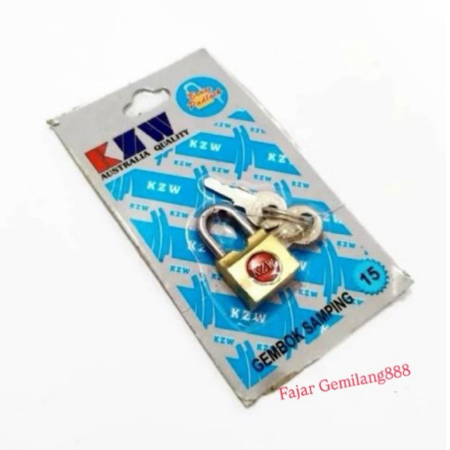 Gembok Samping 15mm / Gembok Koper Tas / Kunci pintu kecil Padlock
