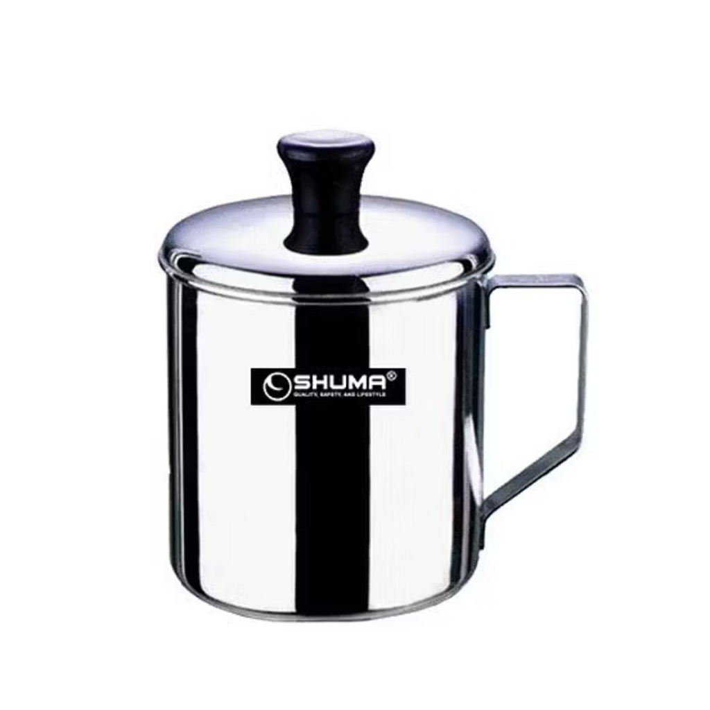 SHUMA MUG STAINLESS ANTI KARAT 8 10 12 CANGKIR GELAS MINUM DIJAMIN PUAS TEBAL ORIGINAL FOOD GRADE TE