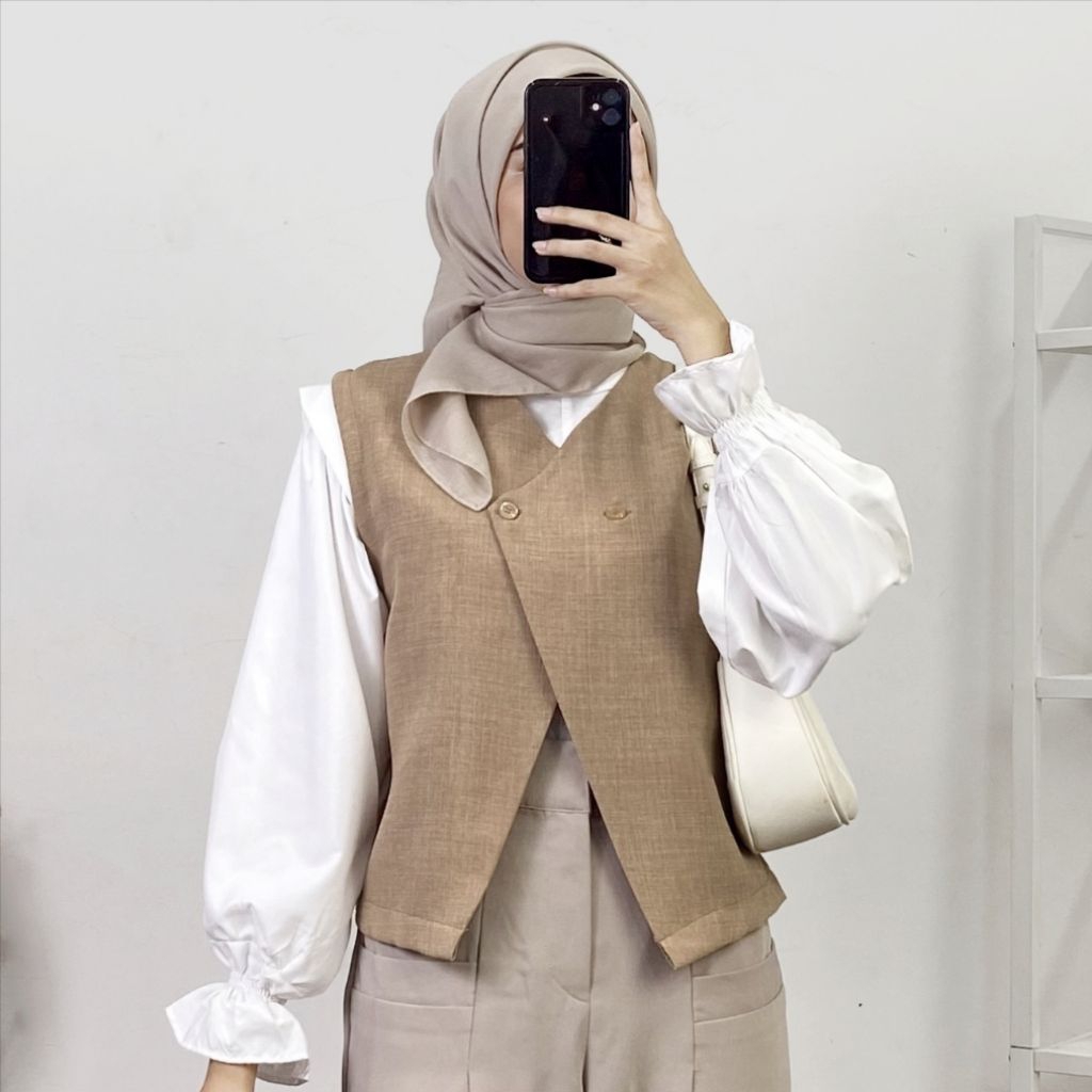 Baju Vest Wanita Trend | rompi wanita korean style kekinian