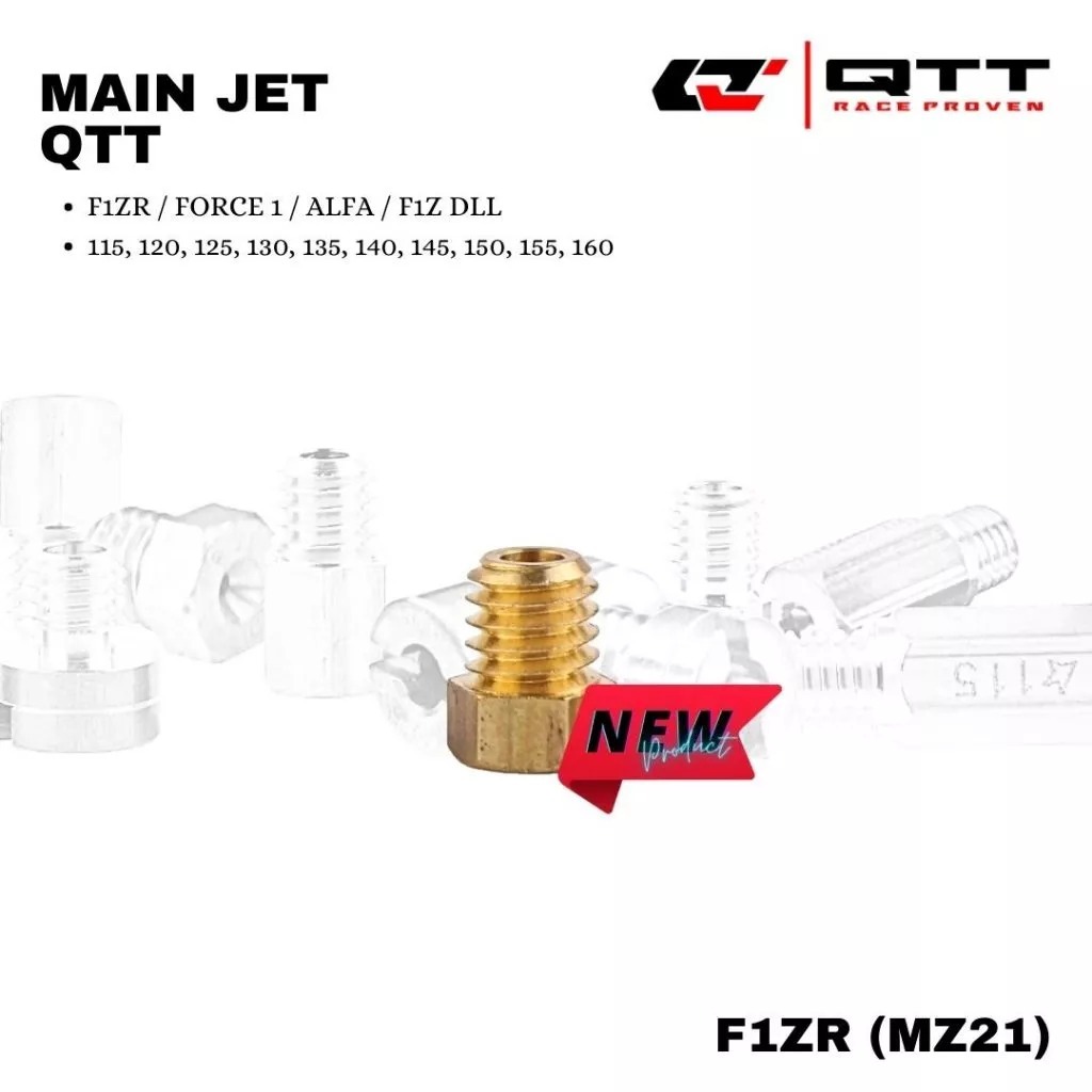 (MZ21) Main Jet Spuyer QTT FIZ R F1 F1ZR ALFA FORCE 1 MAIN JET FIZR 115 120 125 130 135 140 145 150 