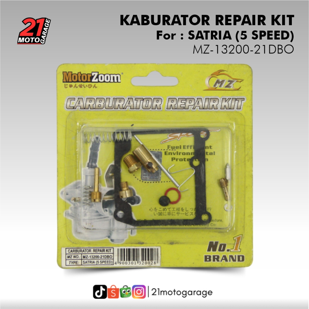 MotorZoom Karburator Carburator Repair Kit Suzuki Satria & Yamaha Scorpio (PROMO CUCI GUDANG)