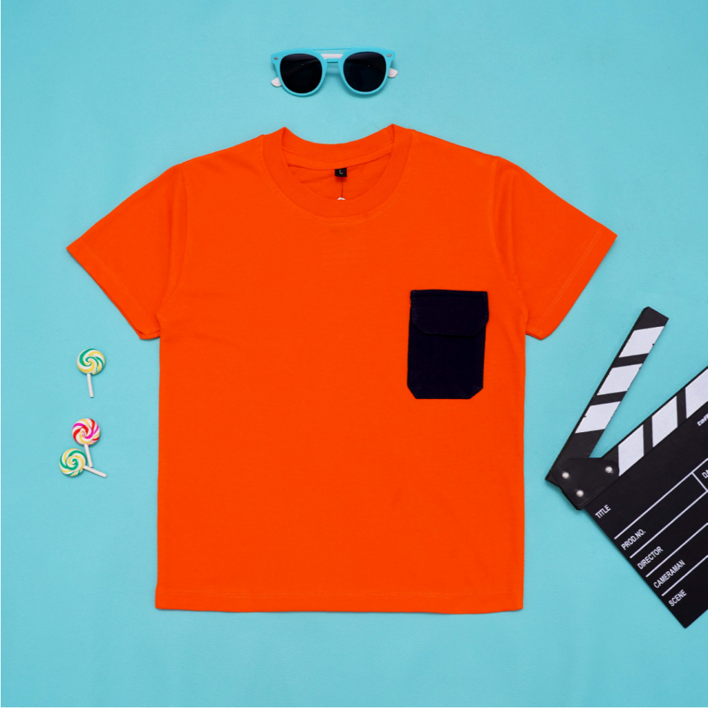 Ryu Pocket Tee Baju Kaos Atasan Oversize Anak Unisex by Watermellon kids