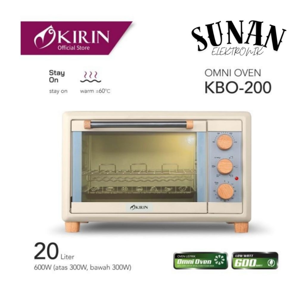 OVEN LISTRIK KIRIN 20 LITER KBO 200