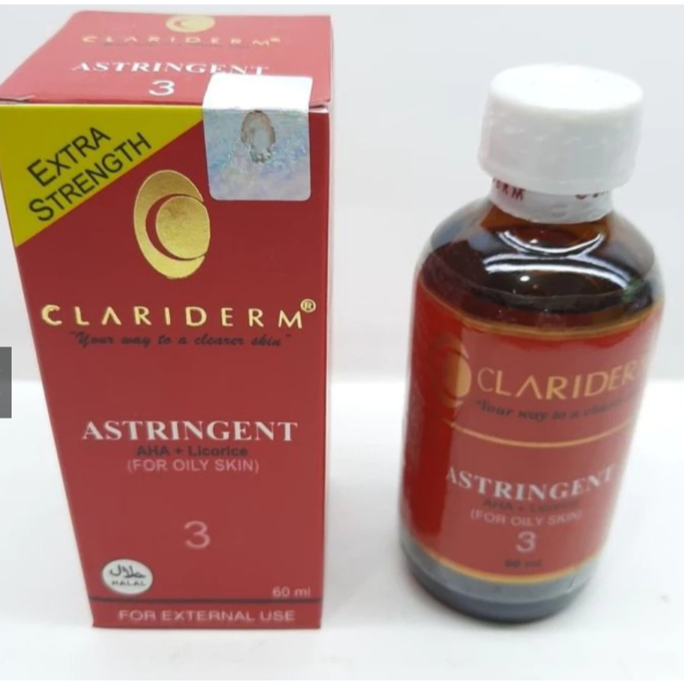 TONER CLARIDERM 100%/ ASTRIGENT CLARIDERM NO 3 ORIGINAL