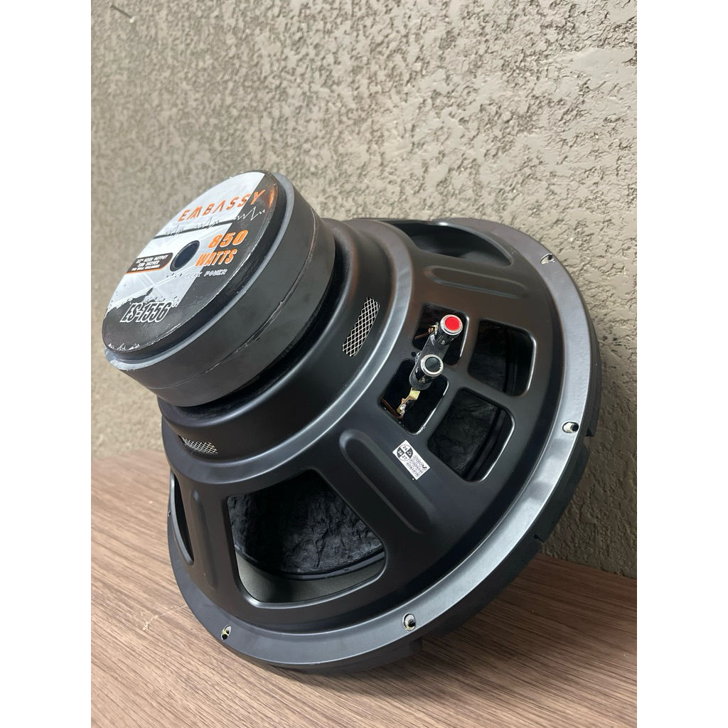 SUBWOOFER EMBASSY 15inch DOUBLE COIL DOUBLE MAGNET EMBASSY ES-1556